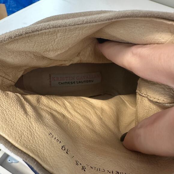 Chinese Laundry Laurel Slouchy Suede Peep Toe Booties8.5 Stone Gray - Picture 6 of 6